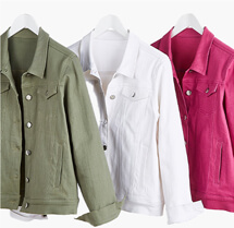 Stretch Cotton Western Style Jacket - LA496
